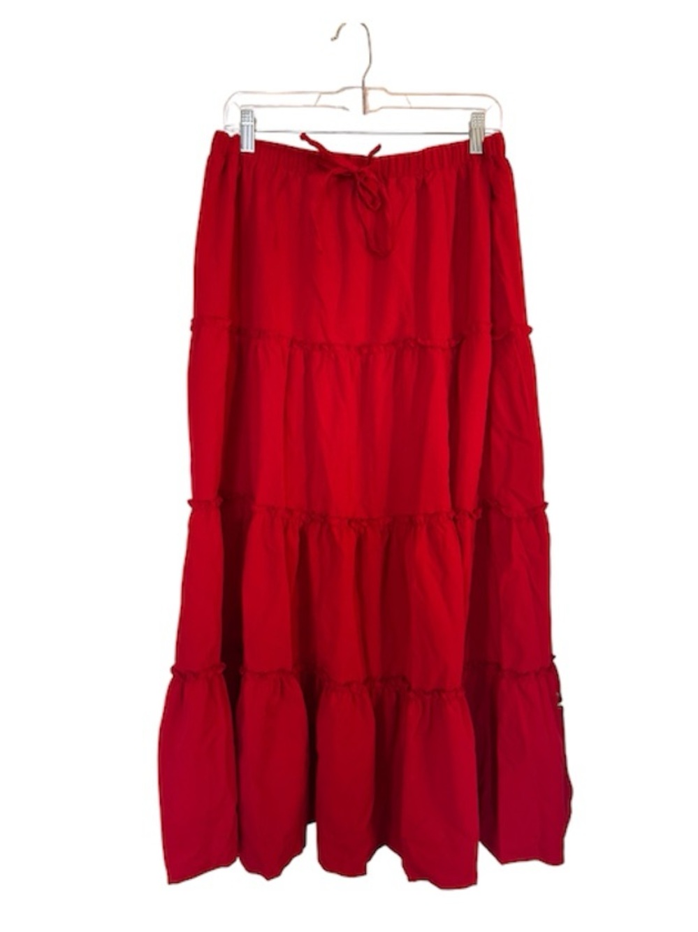 Tiered Maxi Skirt with Side Slit - Picture 4 of 5
